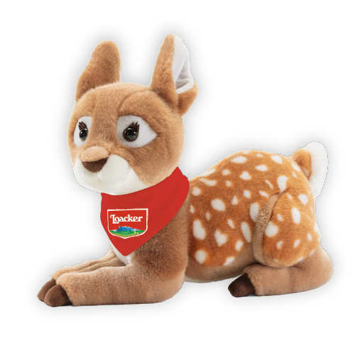 Anteprima peluche Trudi a forma di cerbiatto